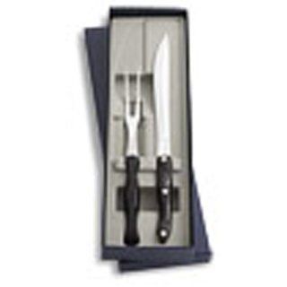 NEW Model 1834 CUTCO Carving Set in Gift Box. High Carbon Stainless Carver and 12" Carving Fork in factory sealed plastic bags with CUTCO cardboard sheaths. Knife has 9" Double D (DD) serrated blade and 5" pearl diamond handle.: Coasters: 