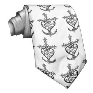 Faith Hope and Charity Filigree Mens Tie