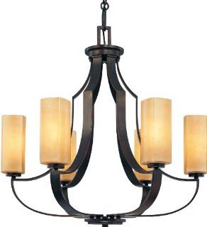Minka Lavery 4476 Traditional / Classic Six Light Chandelier from the Kinston Collection, Aged Kinston Bronze    