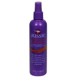 Aussie Sydney Smooth Heat Protector + Leave In Conditioner Spray, 10.2 fl oz (300 ml) Bottles, Case of 4  Hair Styling Products  Beauty