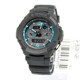Casio Men's G Shock Black Aviator Series Analog Digital Watch GW3500B 1A2 Watches