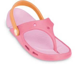 Crocs Electro Flip Kids Unisex Footwear, Size 3 M US Little Kid, Color Hot Pink/Bubblegum Shoes