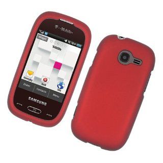 Red Hard Cover Case for Samsung Gravity Q SGH T289 T Mobile: Cell Phones & Accessories