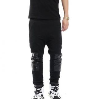 Zero Top Fasthion Hipster Camouflage Faux Leather Casual Harem Pants: Athletic Sweatpants: Clothing