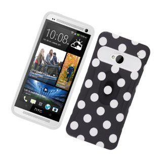 White Hard Soft Gel Dual Layer Cover Case for HTC One: Cell Phones & Accessories