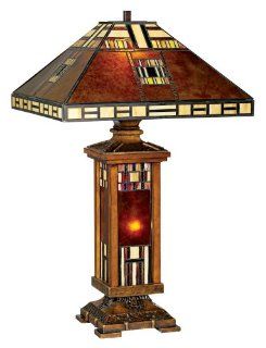 John Timberland® Mica Tiffany Style Mission Table Lamp    
