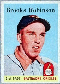 1958 Topps Card #307 Brooks Robinson: Sports Collectibles