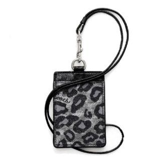 Coach Signature Ocelot Lanyard ID Case in Grey Multicolor F62907 : Personnel Forms : Office Products