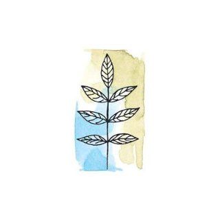 Branch of Leaves Wood Mounted Rubber Stamp (2628E)