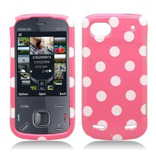 Aimo ZTEN861PCPD304 Cute Polka Dot Hard Snap On Protective Case for ZTE Warp Sequent N861   Retail Packaging   Light Pink/White: Cell Phones & Accessories