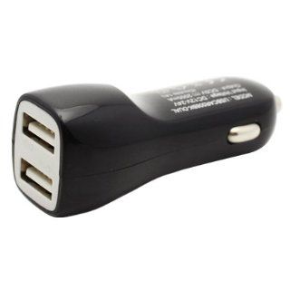 Dual Port USB Car Charger, Black: Cell Phones & Accessories