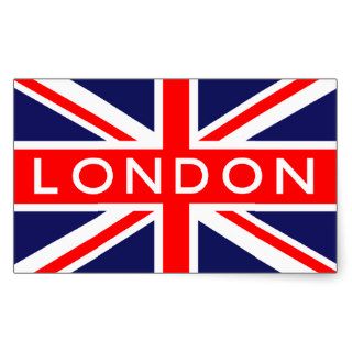 London : British Flag Rectangular Sticker