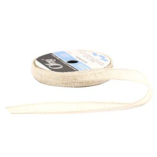 Offray Wired Edge Cutee Cotton Mesh Craft Ribbon, 5/8 Inch Wide by 10 Yard Spool, Beige