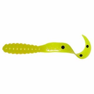 Mister Twister 051003 10 Meeny Curly Tail with Yellow/Black Dot (3 Inch) : Fishing Lures : Sports & Outdoors