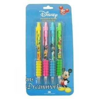 Disney Mickey Mouse and Friends 4 Pack Mechanical Pencils With Foam Grips   Mickey Pencils: Toys & Games
