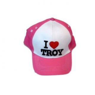 High School Musical I Love Troy Girls Pink Baseball Cap HSM Hat Ball Cap Clothing