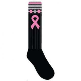 Pink Ribbon Breast Cancer Awareness Knee High Socks Sports Teams Relay Life Walk at  Womens Clothing store