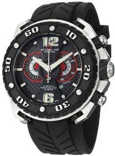 Stuhrling Prestige Men's 322B.332D62 Prestige Maverick Swiss Chronograph Diver Stainless Steel Case Rubber Strap Watch Watches
