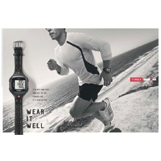 Timex Unisex T5K742 Ironman Run Trainer 2.0 GPS Digital HRM Black/Orange Watch & Flex Tech Chest Strap Timex Sports & Outdoors