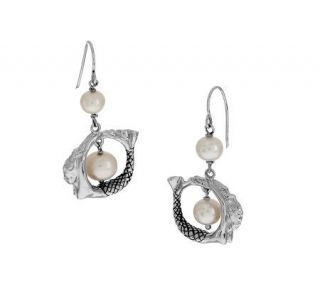 Susan Rockefeller for Honora Cultured Pearl Mermaid Earrings —