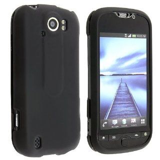eForCity Snap on Rubberized Case Compatible with HTC T Mobile myTouch 4G Slide, Black: Cell Phones & Accessories