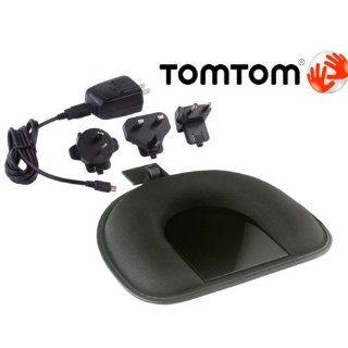 TOMTOM ORIGINAL OEM DASHBOARD MOUNT & USB CABLE HOME CHARGER AC ADAPTER KIT W/INT'L CONNECTIONS FOR TOMTOM GPS NAVIGATORS. COMPATIBLE WITH TOM TOM ONE 125 130 140 145 S XL 325 330 335 340 350 355 S XXL 535 540 550 TM T WTE GO 520 530 540 550 620 63