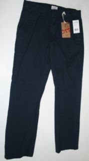 OTB Men's Casual Dress Pants Size: 34/32 Navy at  Mens Clothing store