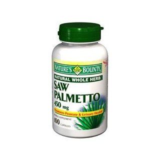 NATURES BOUNTY SAW PALMETTO 450MG 4191 100 CAPSULES Health & Personal Care