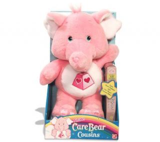 Care Bears Cousins: Lotsa Heart Elephant Plushwith VHS —