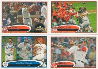 2012 Topps Series 1 Baseball COMPLETE SET 330 Cards HAND COLLATED   Includes 30 Rookies, League Leaders, Record Breakers, MVP Winners, ROY Winners, and more!!: Sports Collectibles