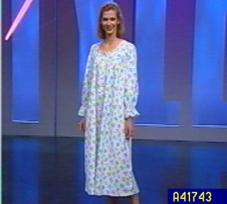 Eileen West Berry Print Flannel Nightgown —