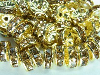 Rondell flat gold frame [champagne] [10mm] about 100 pieces (japan import): Toys & Games