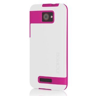 Incipio HT 336 FAXION Case for HTC Droid DNA   1 Pack   Retail Packaging   White/Neon Pink: Cell Phones & Accessories