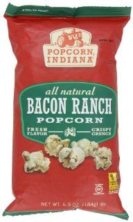 Popcorn, Indiana Popcorn, Bacon Ranch, 6.5 Ounce : Popped Popcorn : Grocery & Gourmet Food