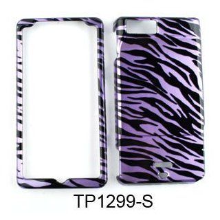 For Verizon Motorola Droid X2 Mb870 Accessory   Purple Zebra Designer Hard Case Proctor Cover Lf Stylus Pen: Cell Phones & Accessories