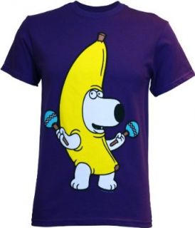 Family Guy Brian Banana Costume Men's T Shirt: Movie And Tv Fan T Shirts: Clothing