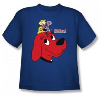 Clifford The Big Red Dog   Clifford And Friends Youth T Shirt In Royal, Size X Large, Color Royal Clothing
