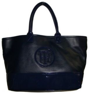 Women's Tommy Hilfiger Large Tote Handbag (Navy): Top Handle Handbags: Clothing