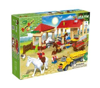 BanBao Horse Stables Toy Building Set, 338 Piece: Toys & Games