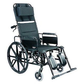 Aluminum Ultra Light Weight Full Recliner. Extra Wide 20“ Seat, Heavy Duty. Health & Personal Care