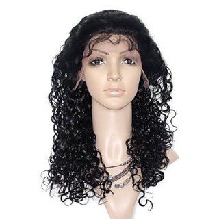Full Lace Remy Hair Curly 18" Long Hair Wigs Health & Personal Care