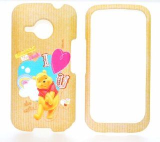 Disney Winnie the Pooh I Love You Rubber Texture Snap on Cell Phone Case for HTC Droid Eris 6200 + Microfiber Bag: Cell Phones & Accessories
