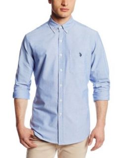 U.S. Polo Assn. Men's Slim Fit Long Sleeve Solid Oxford Button Down Shirt at  Mens Clothing store