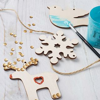 set of paint your own decorations by the little picture company