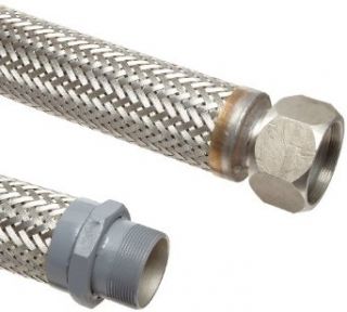 Unisource SF21 Stainless Steel Cryogenic Liquid Transfer Hose Assembly, 1/2" Stainless Steel NPT Male Hex x JIC Female Swivel Connection, 1075 PSI Maximum Pressure, 36" Length, 1/2" ID: Chemical Hoses: Industrial & Scientific