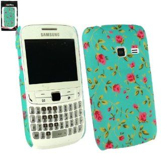 Emartbuy LCD Screen Protector And Rose Garden Clip On Protection Case/Cover/Skin For Samsung Chat 357 S3570: Cell Phones & Accessories