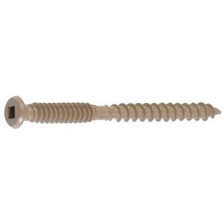 FastenMaster FMTR9212 350BR 2 1/2 Inch TrapEase I Composite Deck Screw, Brown, 350 Pack
