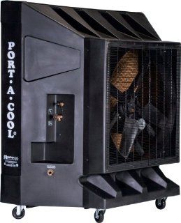 Port A Cool PAC2K361S 36 Inch 9600 CFM Portable Evaporative Cooling Unit, 2500 Square Foot Cooling Capacity, Black , Single Speed: Home Improvement