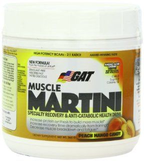 GAT Muscle Martini Nutritional Supplement, Peach Mango Candy, 365 Gram: Health & Personal Care