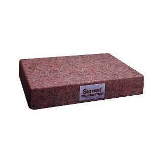 STARRETT 80616 12'' X 18'' X 4'' THICKNESS CRYSTAL PINK GRANITE SURFACE PLATE   GRADE B   TOOL ROOM   NO LEDGE: Calibration Surface Plates: Industrial & Scientific